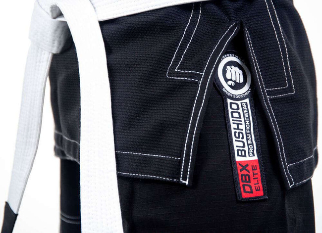 Kimono / GI für BJJ Training - Schwarz DBX ELITE A0 + PAS A0