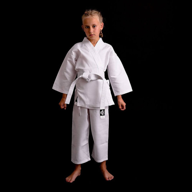 Karate-Kimono für Kinder + Karate-Gürtel Gratis - DBX BUSHIDO ARK-3102 120 cm