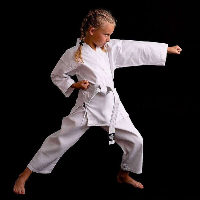 Karate-Kimono für Kinder + Karate-Gürtel Gratis - DBX BUSHIDO ARK-3102 120 cm