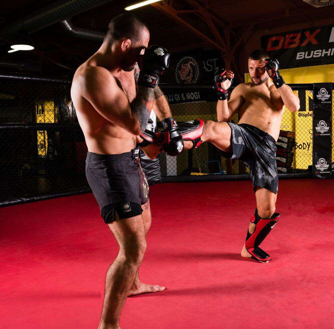 MMA Sparring Handschuhe L/XL - Phantom Rot - Valor Series