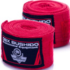ROTE BOXBANDAGEN, WRAPS, 4 METER, BUSHIDO