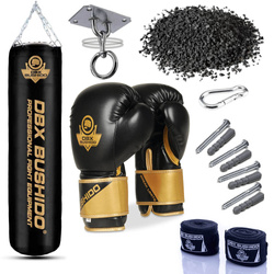 Boxset – Boxsack 130 cm 60 kg + Boxhandschuhe | DBX Bushido