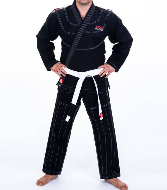 Kimono / GI für BJJ Training - Schwarz DBX ELITE A0 + PAS A0
