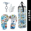 Set für Kinder Cartoon Blue – LEER Boxsack + Handschuhe – 65 cm