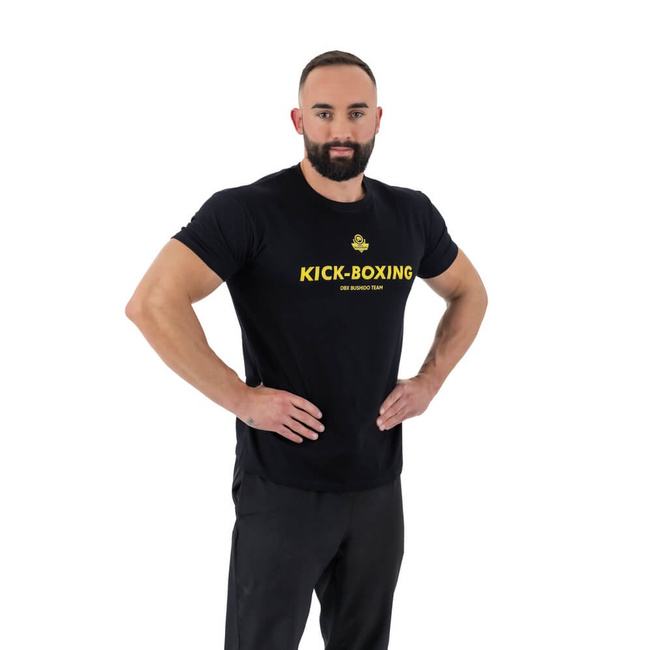 Baumwoll-T-Shirt "Kick-boxen" - M