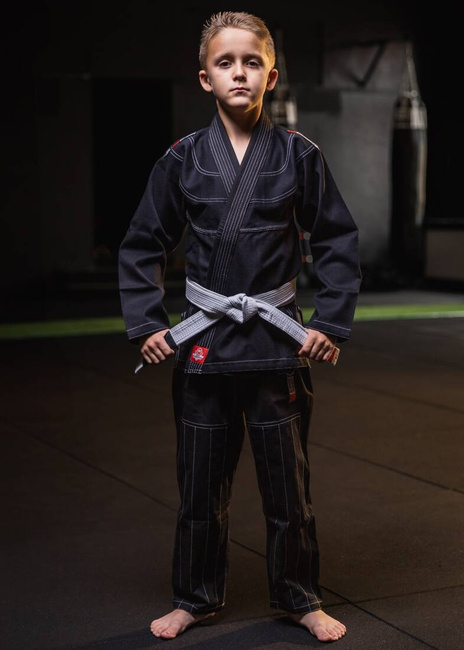 Kimono / GI für BJJ für Kinder Schwarz + Gürtel FREE - X-SERIES M0