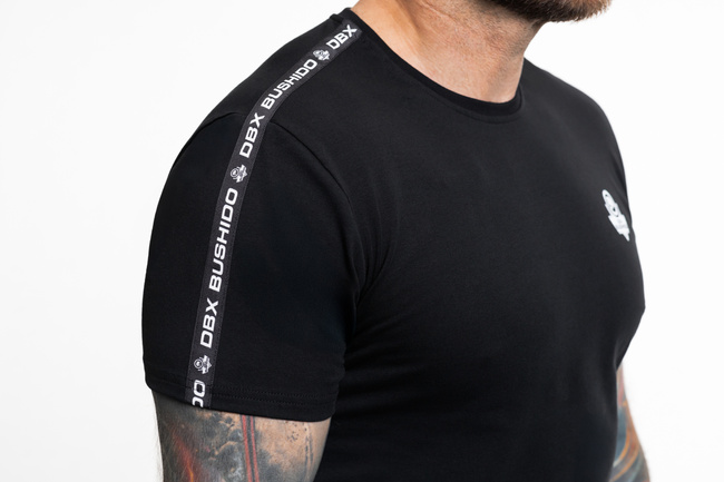 Hochwertiges Baumwoll-T-Shirt mit DBX Bushido-Streifen