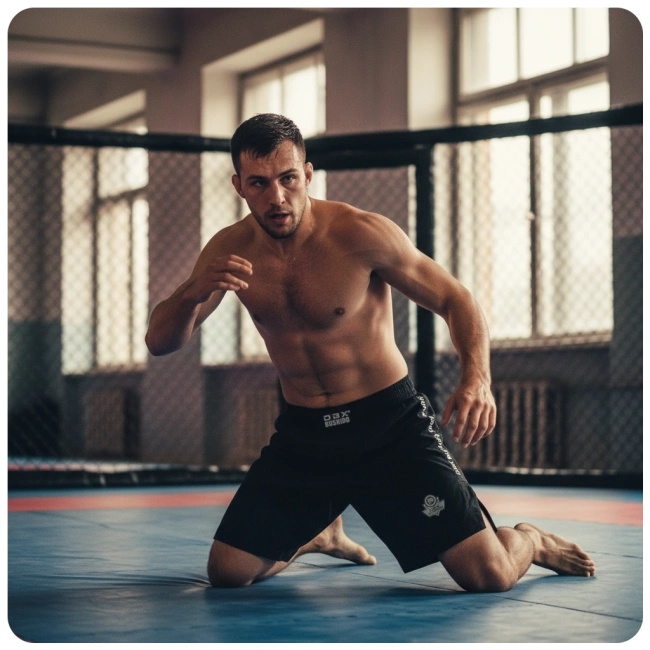 MMA Shorts schwarz DBX Bushido