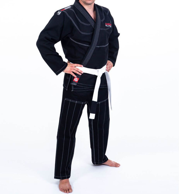 Kimono / GI für BJJ Training - Schwarz DBX ELITE A0 + PAS A0