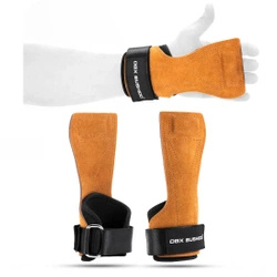 Hand Grips aus Naturleder für Krafttraining und CrossTraining