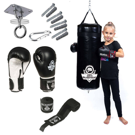 80 cm / 15 kg - Boxsack + Boxhandschuhe + Wraps + Fixierung - Boxset