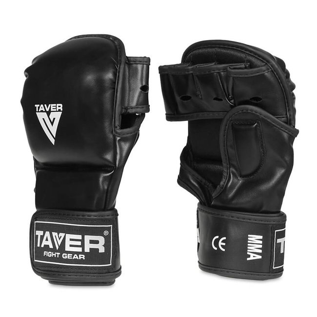 MMA Sparring Handschuhe M - Taver Schwarz - Origin Serie