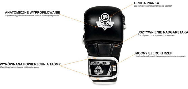 MMA Sparring Handschuhe M - Phantom Weiß - Valor Series