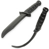 Gummi-Trainingsmesser Messerattrappe, schwarz - ARW-5051