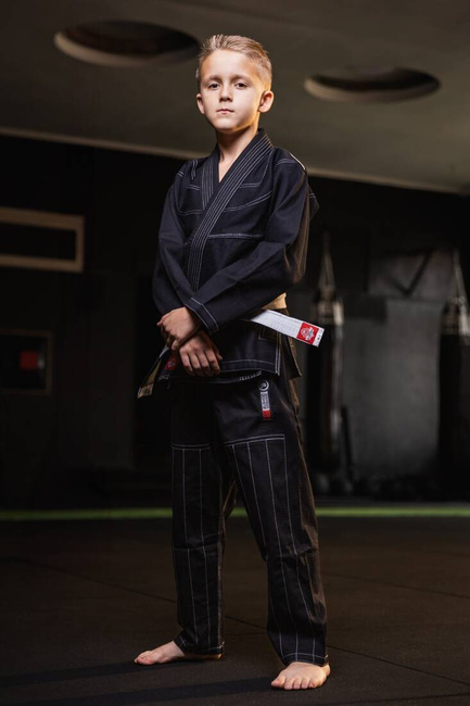 Kimono / GI für BJJ für Kinder Schwarz + Gürtel FREE - X-SERIES M0
