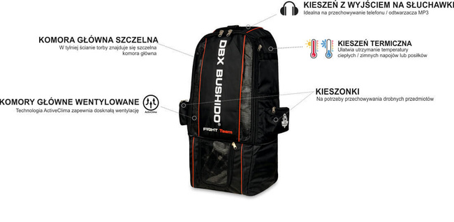 Trainingstasche 3 in 1 - Rucksack + Tasche - PREMIUM DBX-SB-21