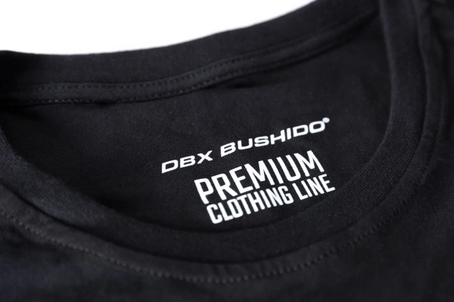 Hochwertiges Baumwoll-T-Shirt mit DBX Bushido-Streifen